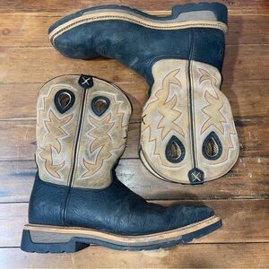 Twisted X Black and Tan Cowboy Boots